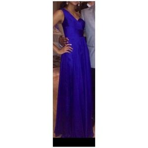 Royal blue gown